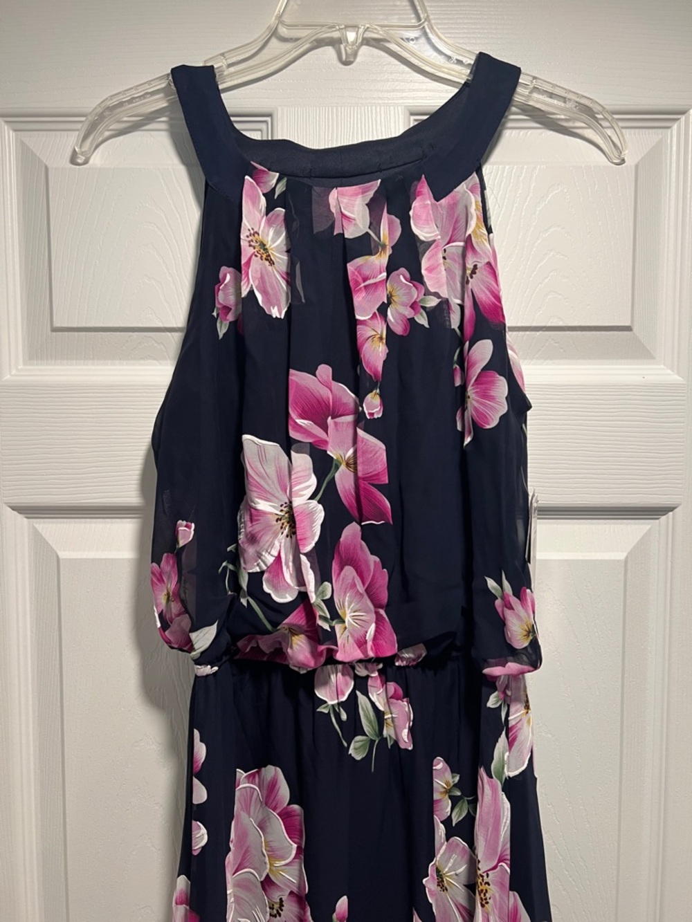 NWT Women's Robbie Bee Halter Maxi Dress with Floral Print, size 6 - Picture 4 of 8